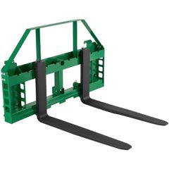 Πιρούνια παλετών VEVOR Skid Steer, Ονομαστική χωρητικότητα φορτίου 1814 kg, Προσάρτημα πλαισίου πιρουνιού παλέτας με λεπίδες περονοφόρου ανυψωτικού πιρουνιού παλέτας 122 cm, Δέκτης ρυμούλκησης 50,8 mm