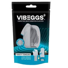 Vibeggs Twisty Tongues Unisex Vibrating Masturbation Sleeve
