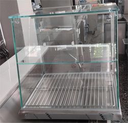 Βιτρίνα Θερμαινόμενη Επιτραπέζια Inox Με Αντίσταση 60x50x60Cm ΤΝΧ 2 60 - Καινούργια.