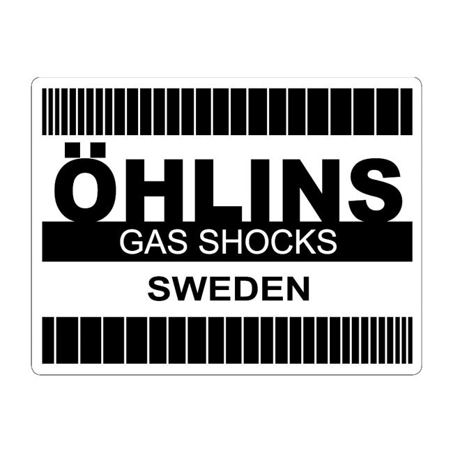 Αυτοκόλλητο Öhlins Retro sticker black