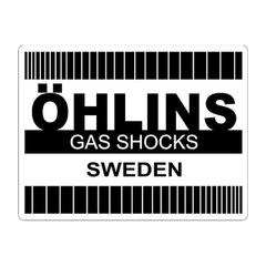 Αυτοκόλλητο Öhlins Retro sticker black