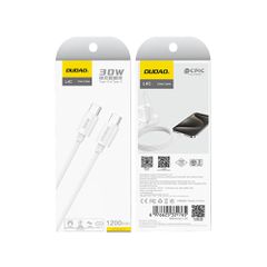 Dudao L4C USB-C / USB-C 30W Cable 1.2m - White-thumb-1