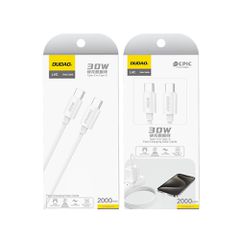 Dudao L4C USB-C / USB-C 30W Cable 1.2m - White-thumb-2