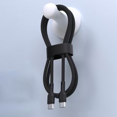 Dudao L9C 65W USB-C - USB-C 1m Cable - Black-thumb-2