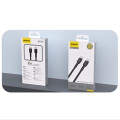 Dudao L9C 65W USB-C - USB-C 1m Cable - Black-thumb-1
