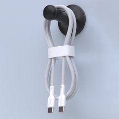 Dudao L9C 65W USB-C - USB-C 2m Cable - White-thumb-2