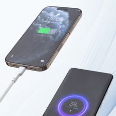Dudao L9C Max 240W PD USB-C - USB-C 2m Cable - White-thumb-1