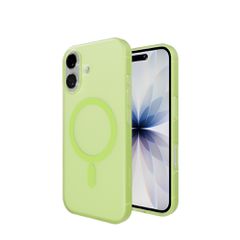 Puro Daylight Magsafe Compatible Silicone Case for iPhone 17 - Translucent Green-thumb-3