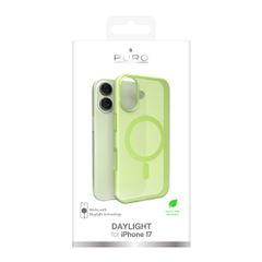 Puro Daylight Magsafe Compatible Silicone Case for iPhone 17 - Translucent Green-thumb-1