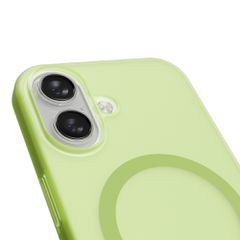 Puro Daylight Magsafe Compatible Silicone Case for iPhone 17 - Translucent Green-thumb-4