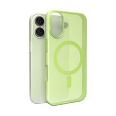 Puro Daylight Magsafe Compatible Silicone Case for iPhone 17 - Translucent Green-thumb-0