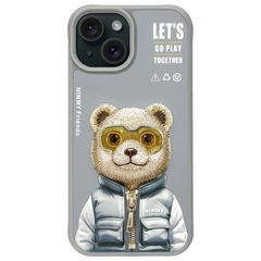 Nimmy Cool 2.0 Bear Case for iPhone 15 - Gray