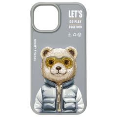 Nimmy Cool 2.0 Bear Case for iPhone 15 - Gray-thumb-3