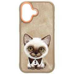 Nimmy Big Eyed Pet 2.0 Cat case for iPhone 17 - beige