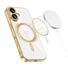 Tech-Protect MagFlex MagSafe Case for iPhone 17 - Transparent Gold-thumb-1