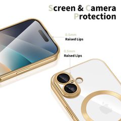 Tech-Protect MagFlex MagSafe Case for iPhone 17 - Transparent Gold-thumb-2