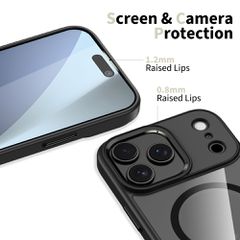 Tech-Protect MagMat MagSafe Case for iPhone 17 Pro Max - Clear Black-thumb-2