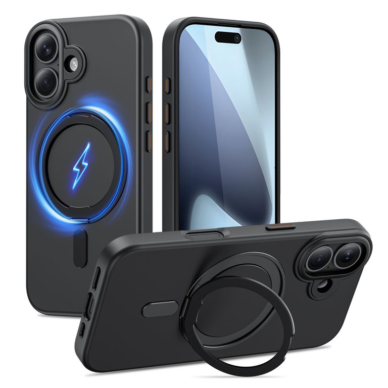 Tech-Protect MagRing MagSafe case for iPhone 17 - matte black