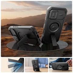 Tech-Protect Kevlar MagSafe case for iPhone 17 - black-thumb-4