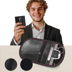 Tech-Protect KLR100 RFID Case - Black and Red-thumb-2
