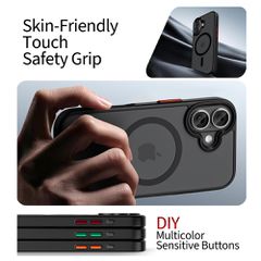 Tech-Protect MagMat XT 4-set MagSafe case for iPhone 17 - matte black-thumb-3