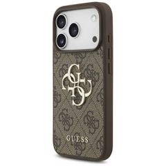Guess 4G Big Logo Case for iPhone 17 Pro - Brown-thumb-1