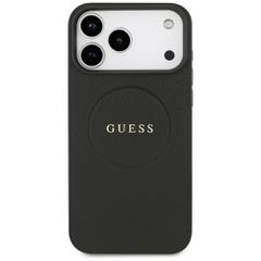 Guess Grained Ring MagSafe case for iPhone 17 Pro Max - black-thumb-2
