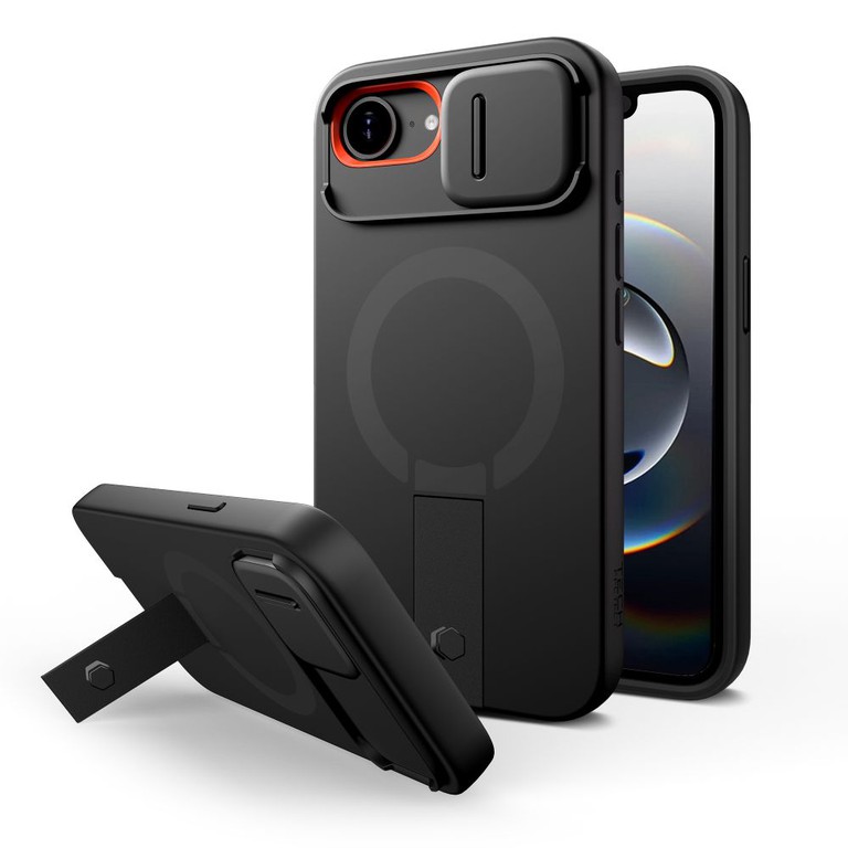 Tech-Protect Kevlar Aura MagSafe Case for iPhone 16e - Black