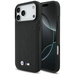 BMW M Quilted Logo MagSafe Case for iPhone 17 Pro Max - Black