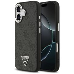 Guess 4G Triangle Logo MagSafe case for iPhone 17 - black-thumb-0