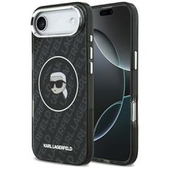 Karl Lagerfeld IML Karl Head Logo MagSafe Case for iPhone 17 Air - Black