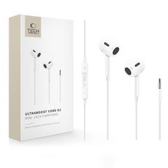 Tech-Protect Ultraboost Core G2 Mini Jack Headphones - White-thumb-0