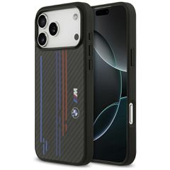 BMW M Kevlar Lines & Logo MagSafe Case for iPhone 17 Pro Max - Black