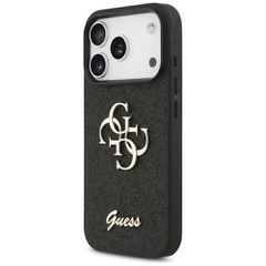 Guess Fixed Glitter Big 4G case for iPhone 17 Pro - black-thumb-1