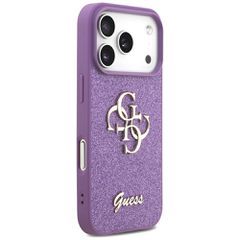 Guess Fixed Glitter Big 4G case for iPhone 17 Pro - purple-thumb-3