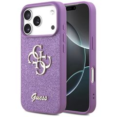 Guess Fixed Glitter Big 4G case for iPhone 17 Pro - purple-thumb-0