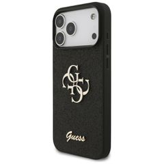 Guess Fixed Glitter Big 4G case for iPhone 17 Pro Max - black-thumb-1