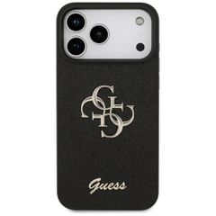 Guess Fixed Glitter Big 4G case for iPhone 17 Pro Max - black-thumb-2