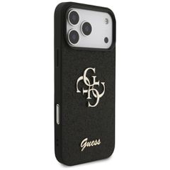 Guess Fixed Glitter Big 4G case for iPhone 17 Pro Max - black-thumb-3
