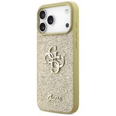 Guess Fixed Glitter Big 4G case for iPhone 17 Pro Max - gold-thumb-1