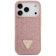 Guess Rhinestone Triangle Logo iPhone 17 Pro Case - Pink-thumb-2