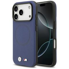 BMW M FW Metal Logo MagSafe Case for iPhone 17 Pro - Navy Blue