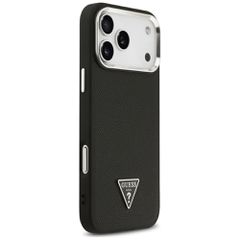 Guess Grained Triangle Logo MagSafe case for iPhone 17 Pro Max - black-thumb-3
