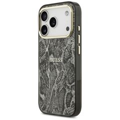 Guess Python Pattern MagSafe Case for iPhone 17 Pro - Black-thumb-1