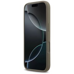 Guess Silicone Big 4G Script Case for iPhone 17 Pro - Brown-thumb-4