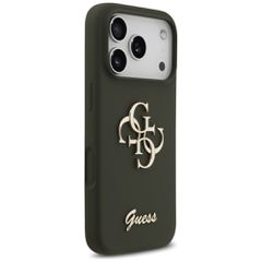 Guess Silicone Big 4G Script Case for iPhone 17 Pro Max - Green-thumb-3