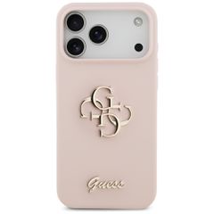 Guess Silicone Big 4G Script Case for iPhone 17 Pro Max - Pink-thumb-2