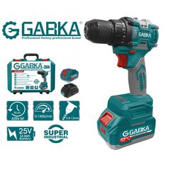 GABKA® Κρουστικό Δραπανοκατσάβιδο Μπαταρίας 25V GA88230A με 1 Μπαταρία & Φορτιστή