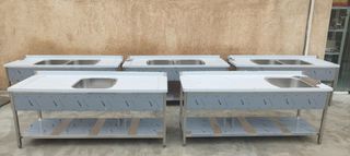 Λάντζα Ανοιχτή 200Χ70Χ86 με 1 Γούρνα 50Χ50 και Ράφι σε Stock - Attica-Inox....ΔΕΚΤΗ ΠΙΣΤΩΤΙΚΗ ΚΑΡΤΑ ΑΤΟΚΕΣ ΔΟΣΕΙΣ