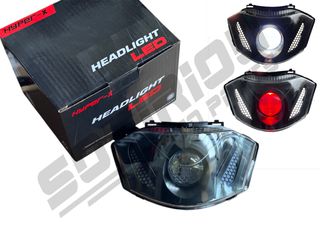 ΦΑΝΑΡΙ HYPER-X ΕΜΠΡΟΣ YAMAHA CRYPTON X 135 ΦΙΜΕ LED VENOM ΑΣΠΡΟ